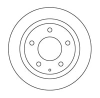 NF PARTS Тормозной диск 203257NF